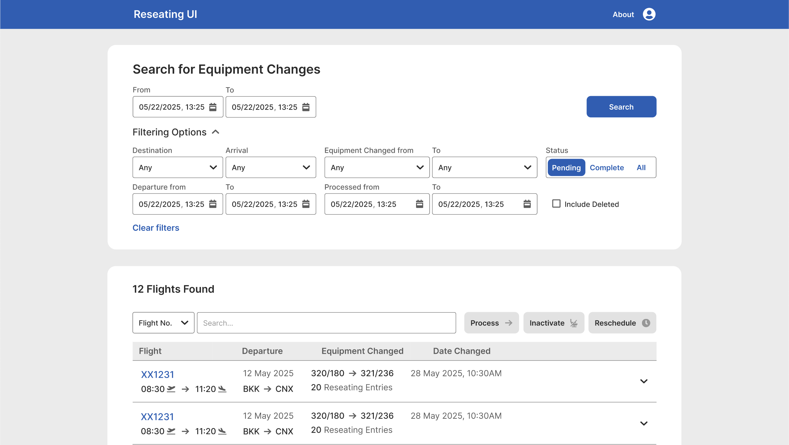 Reseating UI Thumbnail